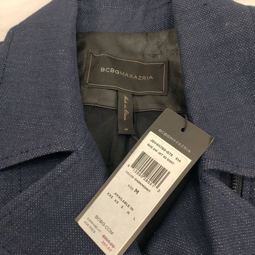 BCBG Max Azria Moto Jacket Size M NWT - Picture 5 of 7